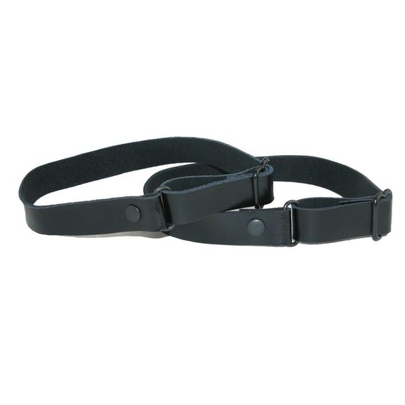CTM Men's Coated Leather Solid Color Adjustable Armband Sleeve Garter - Picture 1 of 1